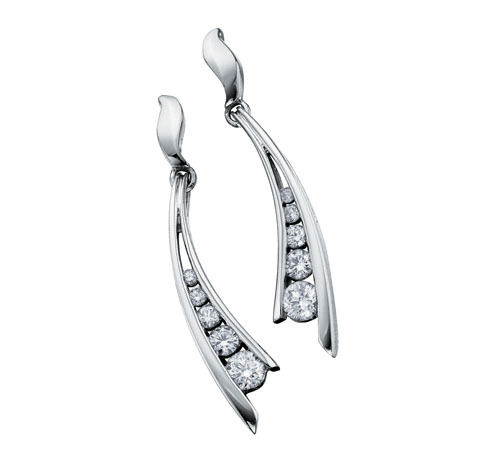 1/3 CT JOURNEY OF LIFE 14K GOLD DIAMOND EARRINGS # INTE001