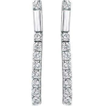 1/2 CT JOURNEY OF LIFE 14K GOLD DIAMOND EARRINGS # INTE009