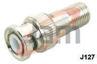 BNC Plug  F Socket Adaptor