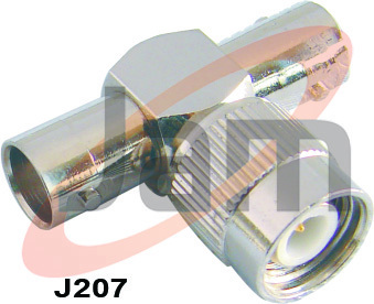 High Strength T  Connector (1 TNC Male - 2 BNC Female)