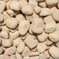 Yellow Round Unpolished Rough Tumbles Pebble Stone Solid Surface