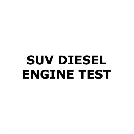 Suv Diesel Engine Test