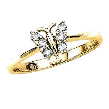 1/4 CT FASHION OF LIFE 14K GOLD DIAMOND RING