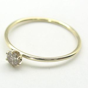 1/10Ct Prong Solitaire Gold Diamond Ring