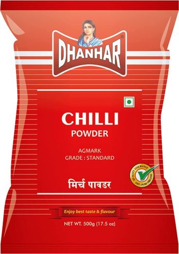 Dhanhar Red Chilli (Mirch) Powder, 500 Grams | Lal Mirch Powder | Red Chilli Powder