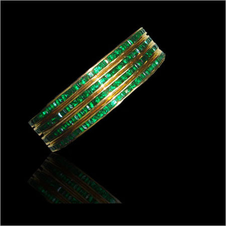 Gold Forming Diamond Bangles