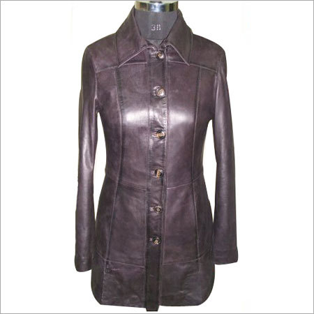 Long Brown Leather Jacket