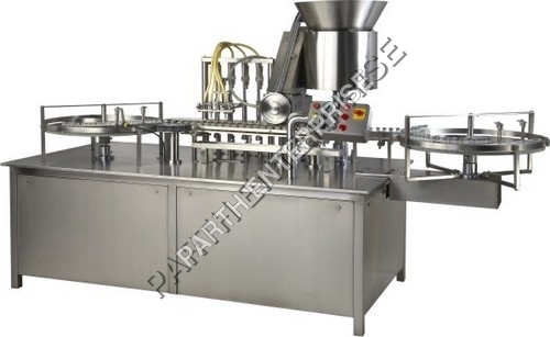 Automatic Four Head Liquid Filling with Rubber Stoppering Machine for Vials
