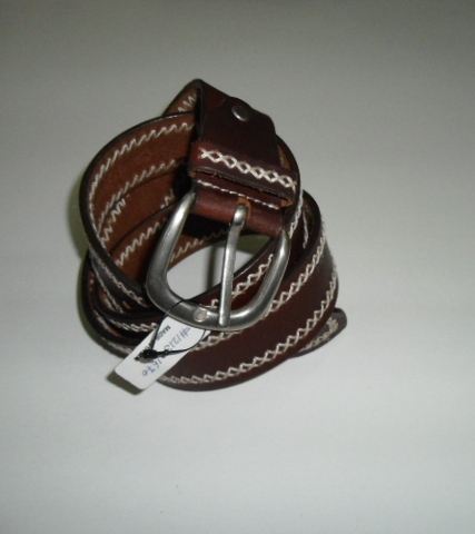 Thread Work Leather Belt