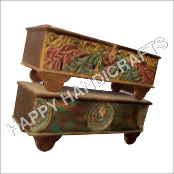 WOODEN ANTIQUE WHEEL BOX