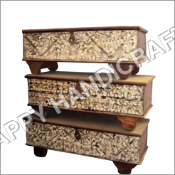 WOODEN TRIBAL WHEEL BOX