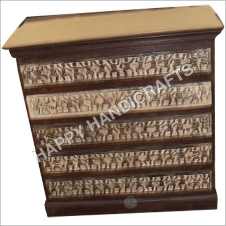 WOODEN ALMIRAH 5 DRAWER