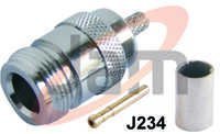 N  Female Crimping  Type for RG58U Cable ( PTFE 
