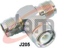 TNC T Connector ( 1Male  2 Female)