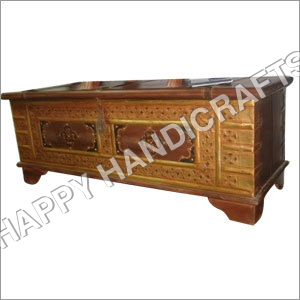 WOODEN BOX (BRASS FITTING)