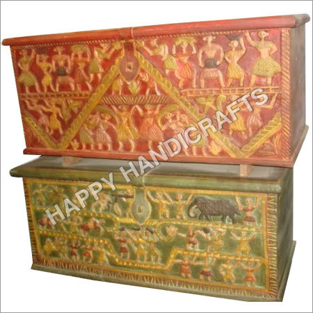 WOODEN TRIBAL BOX