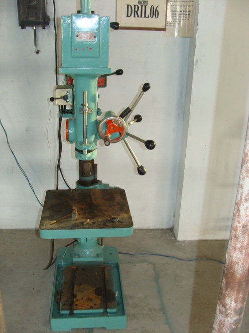 Drill Machine - Cast Iron, 12x12 Base, 10x10 Table | High Precision, Variable Speed, Durable, Stable Platform