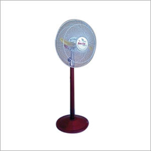 Solar Pedastal Fan - Metal 6 Inches Blade Burgundy 2400 mÂ³/hr Airflow | Solar Powered Energy Saving Portable Quiet Operation