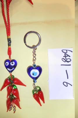 car hanging Crystal Nimboo Mirchi
