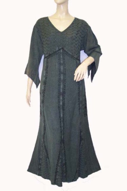 ACID WASH LONG DRESS