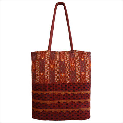 Embroidered Cotton Bags (Ethnic Tints)