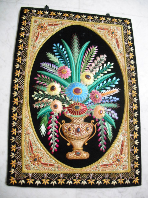 silk flower jewel carpet