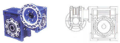 Aluminum worm Gearbox