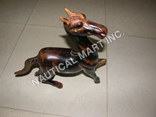 WOODEN HOME DECORATIVE HORSE