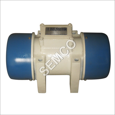 White And Blue Three Phase Vibrating Motor