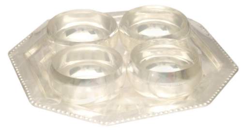 Silver Plated Tray Set