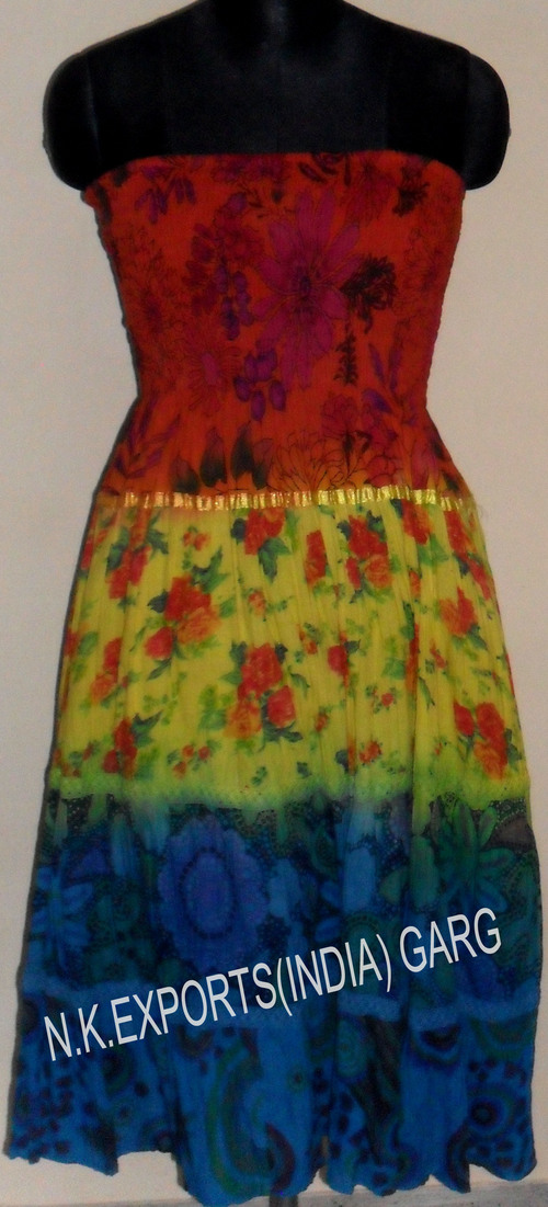 Bustier cotton Ladies Dress