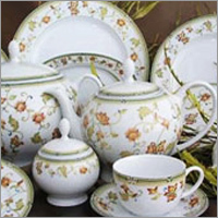Dinner Set - Fine Porcelain, Large Capacity | Elegant Floral Pattern, Durable, Microwave And Dishwasher Safe