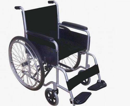 Folding Wheelchair - Nylon & Steel, 90x60x100cm | Comfortable, Durable, Lightweight, Portable, Foldable, 24-Inch Wheels, 100kg Max Weight