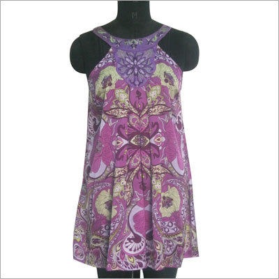Ladies Short Dress With Embroidery