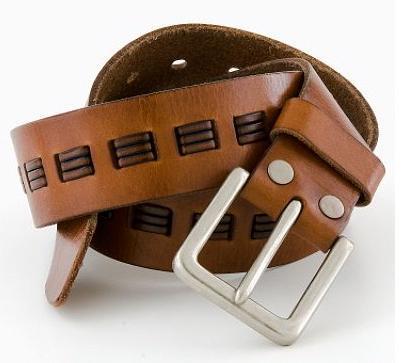 Designer Leather Belt - Genuine Leather, 36-46 Inches, Brown | Metal Buckle, Durable, Comfortable Fit, Stylish Accessory