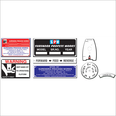 Aluminium Anodized Etching Labels