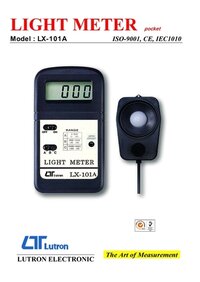 Black And White Lux Meter (light Meter)