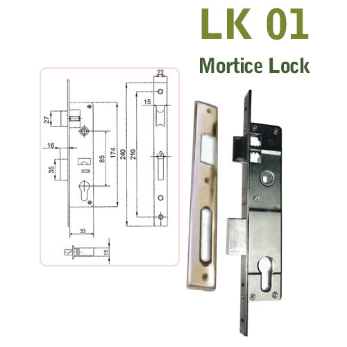Mortise Lock Application: Door