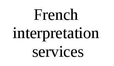 French Interpretation Services