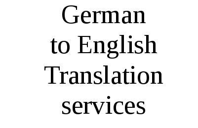 German to English Translation Services