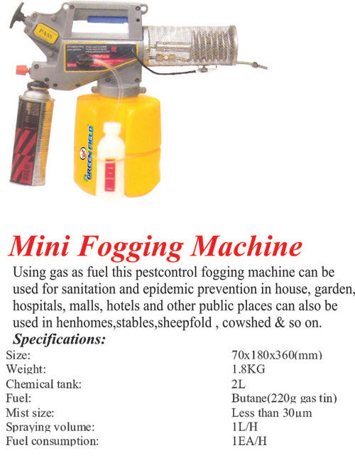 Mini Fogging Machine Capacity: 1 Liter Per Hour