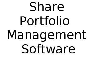 Share Portfolio Management Software