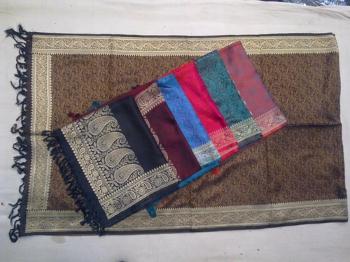 100% silk with zari boarder