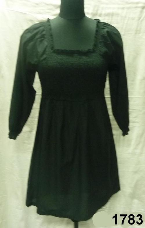 100% Cotton P/L Woven Ladies Dress w Smocking