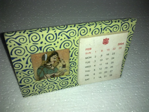 hand made paper calendar