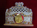 marble jalli visiting card holder with watch