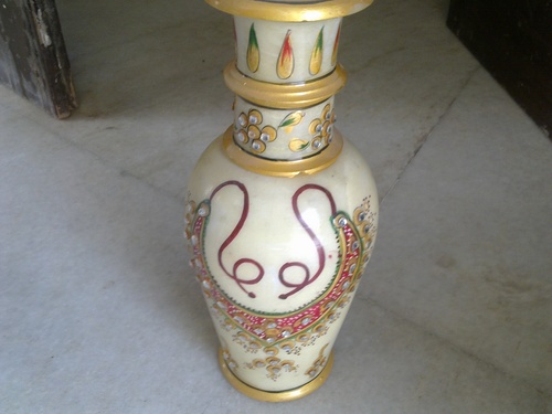 marble flower vase 9'