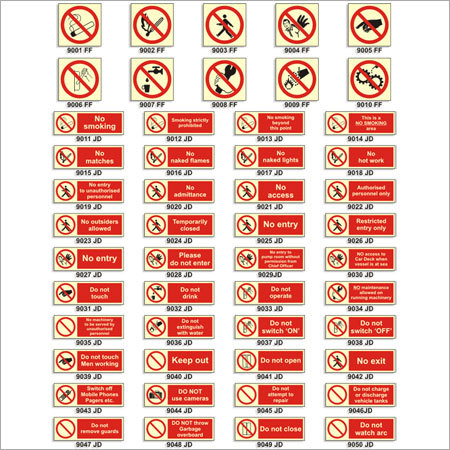 Prohibitory Signs - Prohibitory Signs Manufacturer & Supplier, Pune, India