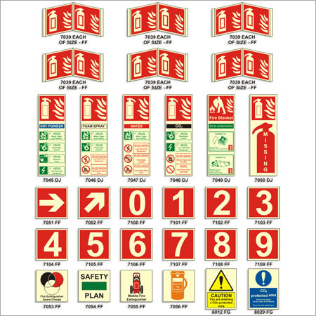 Fire Equipment Signs Board