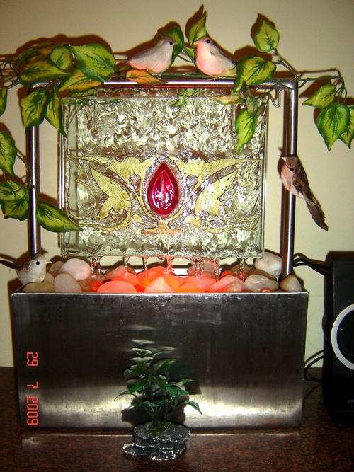 Multicolor Glass Water Curtain